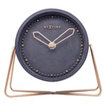 Afbeelding van NeXtime tafelklok | polyresin | zwart | 17.5 x 15.5 x 5 cm | NE-5204ZW