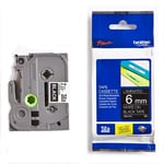 Afbeelding van Brother TZe-315 tape wit op zwart 6mm x 8m (origineel) | BROTZE315