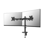 Afbeelding van Neomounts Nero Quick Fix monitorarm | 2 monitoren | 10 – 32 inch | zwart | 8 kg | NEODS60-600BL2