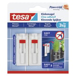 Afbeelding van Tesa verstelbare klevende spijker | tegels en metaal | wit | 3 kg (per stuk) | 2 stuks | TES77764-00000-00