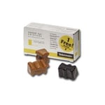 Afbeelding van Xerox 016158400 colorstix geel 2 stuks / colorstix zwart 1 stuk (origineel) | XER16158400