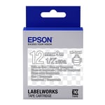 Afbeelding van Epson LK-4TWN tape wit op transparant 12mm (origineel) | EPSLK-4TWN