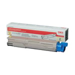 Afbeelding van OKI 43459329 toner cartridge geel (origineel) | OKI43459329