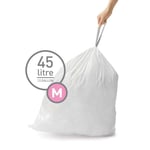 Afbeelding van Simplehuman vuilniszakken | met trekband | code M | 45 liter | 20 stuks | SI699NA3245
