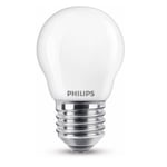 Afbeelding van Philips E27 LED-lamp | 6.5W (60W) | warm wit | mat | kogelmodel | PHLED02358