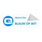 Afbeelding van Brother TZe-263 tape blauw op wit 36mm x 8m (huismerk) | STTZe-263