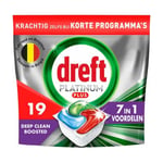 Afbeelding van Dreft Platinum Plus All In One Vaatwastabletten | Deep Clean Boosted | 19 stuks | QC-DR-MC19T