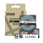 Afbeelding van Epson LK-5WBJ matte tape zwart op wit 18 mm (origineel) | EPSLK-5WBJ