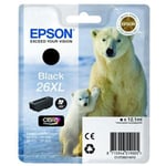 Afbeelding van Epson T2621 nr. 26XL inktcartridge zwart hoge capaciteit (origineel) | EPST2621
