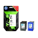 Afbeelding van HP bundel 21 (black) + 22 (tricolor) (origineel) | HPB-21_22