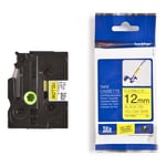 Afbeelding van Brother TZe-FX631 flexi ID tape zwart op geel 12mm x 8m (origineel) | BROTZEFX631