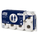 Afbeelding van Tork 110767 traditioneel toiletpapier | 2-laags | 8 rollen | geschikt voor Tork T4 dispenser | TOR110767