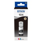 Afbeelding van Epson 104 inktfles zwart (origineel) | EPSC13T00P140