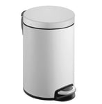 Afbeelding van EKO Serene vuilnisbak | staal/aluminium | wit | 8 liter | EKO31712427