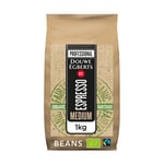 Afbeelding van Douwe Egberts Espresso Medium Roast koffiebonen | Organic en Fairtrade | 1 kg | DOU4091500