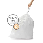 Afbeelding van Simplehuman vuilniszakken | met trekband | code Q | 50-65 liter | 20 stuks | SI699NA3375