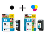 Afbeelding van HP bundel 45(black) + 78A(39 ml,tricolor) | HPB45A78A