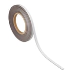 Afbeelding van Maul 6524102 magnetische etiketband | uitwisbaar | 1 cm x 10 m | wit | 1 rol | MAUL6524102