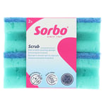Afbeelding van Sorbo Schuurspons XL Krasvrij | 2 stuks | 11,5x6x4 cm | SO430NA9832