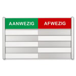 Afbeelding van Posta Picto 39211 schuifbord aanwezig/afwezig | aluminium/kunststof | POS39211