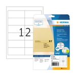 Afbeelding van Herma 4586 matte etiketten | A4 | 97 x 42,3 mm | transparant | 120 etiketten | HER4586