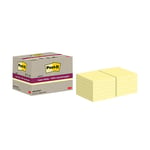 Afbeelding van 3M Post-it super sticky notes gerecycled | 76 x 76 mm | geel | 12 x 70 vel | 3M7100284981