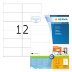 Afbeelding van Herma Premium 4635 permanent hechtende etiketten | A4 | 105 x 48 mm | wit | 2.400 etiketten | HER4635