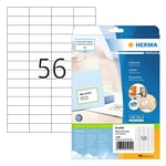 Afbeelding van Herma Premium 5052 permanent hechtende etiketten | A4 | 52,5 x 21,2 mm | wit | 1.400 etiketten | HER5052