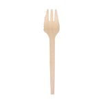 Afbeelding van Depa wegwerp snackvork | hout | 13.5 cm | 200 stuks | DEP600707