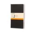 Afbeelding van Moleskine large schriften | gelinieerd | zwart | 80 vel | 3 stuks | MOLIMQP316