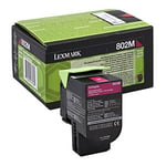 Afbeelding van Lexmark 80C20M0 nr. 802M toner cartridge magenta lage capaciteit (origineel) | LEX80C20M0