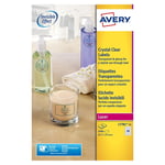 Afbeelding van Avery Zweckform L7781-25 crystal clear etiketten | 45,7 mm x 25,4 mm | 1000 etiketten | AVEL7781-25