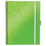 Afbeelding van Leitz 46440054 WOW be mobile book | A4 | polypropyleen | gelinieerd | groen | 80 vel | LEI46440054