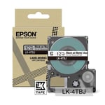 Afbeelding van Epson LK-4TBJ matte tape zwart op transparant 12 mm (origineel) | EPSLK-4TBJ