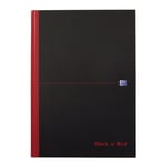 Afbeelding van Oxford 400047606 Black ’n Red gebonden boek | A4 | gelinieerd | 90gr. | 96 vel | OXF400047606