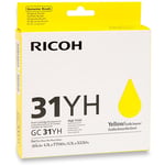 Afbeelding van Ricoh GC-31YH gelcartridge geel hoge capaciteit (origineel) | RICGC-31YH