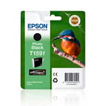 Afbeelding van Epson T1591 inktcartridge foto zwart (origineel) | EPST1591