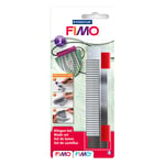 Afbeelding van Fimo 870004 messenset | RVS | zilvergrijs/rood | STA870004