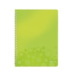 Afbeelding van Leitz spiraalblok 4637 WOW | A4 | gelinieerd | groen metallic | 80gr. | 80 vel | LEI46370064