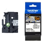 Afbeelding van Brother FLe-2511 vlagtape zwart op wit 21 mm (origineel) | BROFLE-2511