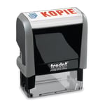 Afbeelding van Trodat Printy 4912 Office Kopie | zelfinktende stempel | rood-blauw | TRO43227