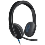 Afbeelding van Logitech H540 headset | bekabeld | USB | zwart | LOG981-000480