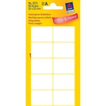 Afbeelding van Avery Zweckform 3075 multifunctionele etiketten | wit | 32 mm x 23 mm | 60 etiketten | AVE3075