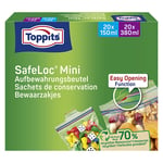 Afbeelding van Toppits Safeloc Mini Zip-Zakjes | 150 ml + 380 ml | 20 + 20 zakjes | TO347NA0860