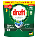 Afbeelding van Dreft All-in-One Vaatwastabletten | Original | 22 tabs | QC-DR-06271