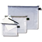 Afbeelding van Rexel etui | mesh | transparant zwart | A5 | REX1300257