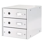 Afbeelding van Leitz 6048 WOW ladeblok | wit metallic | 3 laden | LEI60480001