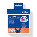 Afbeelding van Brother LC-521 BK/C/M/Y serie (origineel) | BRB-LC521BKCMY