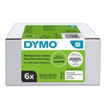 Afbeelding van Dymo 2093094 verwijderbare multifunctionele etiketten 6 rollen (origineel) | DYM2093094