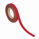 Afbeelding van Maul 6524325 magnetische etiketband | uitwisbaar | 2 cm x 10 m | rood | 1 rol | MAU6524325